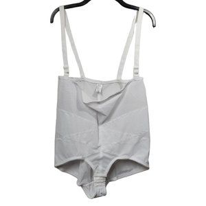 Women's Size 40 Torso Tummy Control Shapewear White Adjstable Stretch